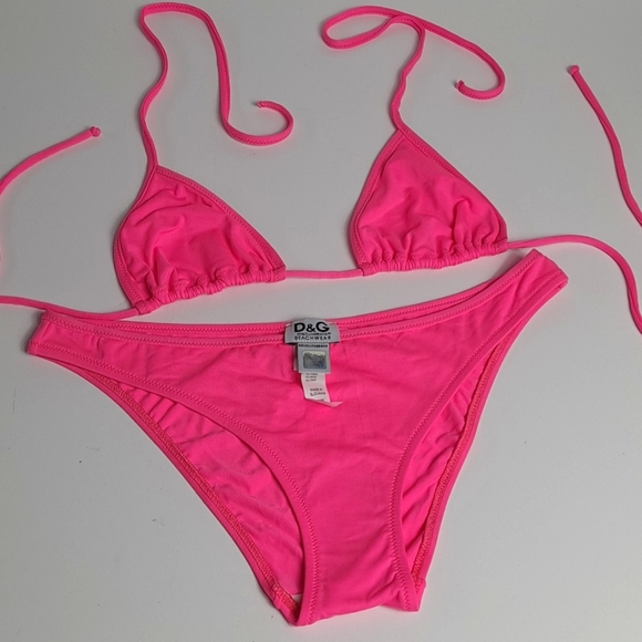 DOLCE GABBANA BEACH WEAR SIZE2 BIKINI TRIANGLE